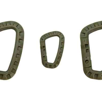 Карабін туристичний Tramp Набір 3 шт пластикових Green (UTRA-304-green) Вінниця