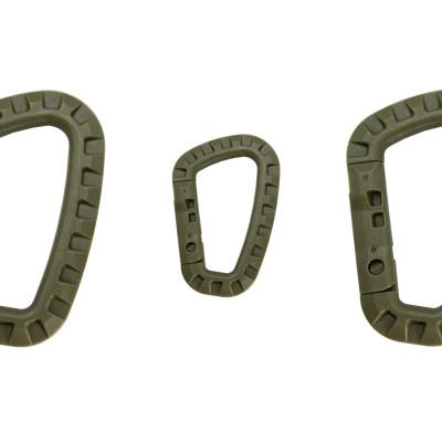 Карабин туристический Tramp Набір 3 шт пластикових Green (UTRA-304-green) Винница - изображение 3