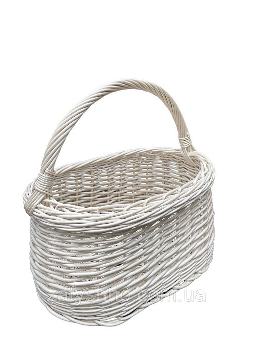 Білий кошик на подарунки Київ - фото 1