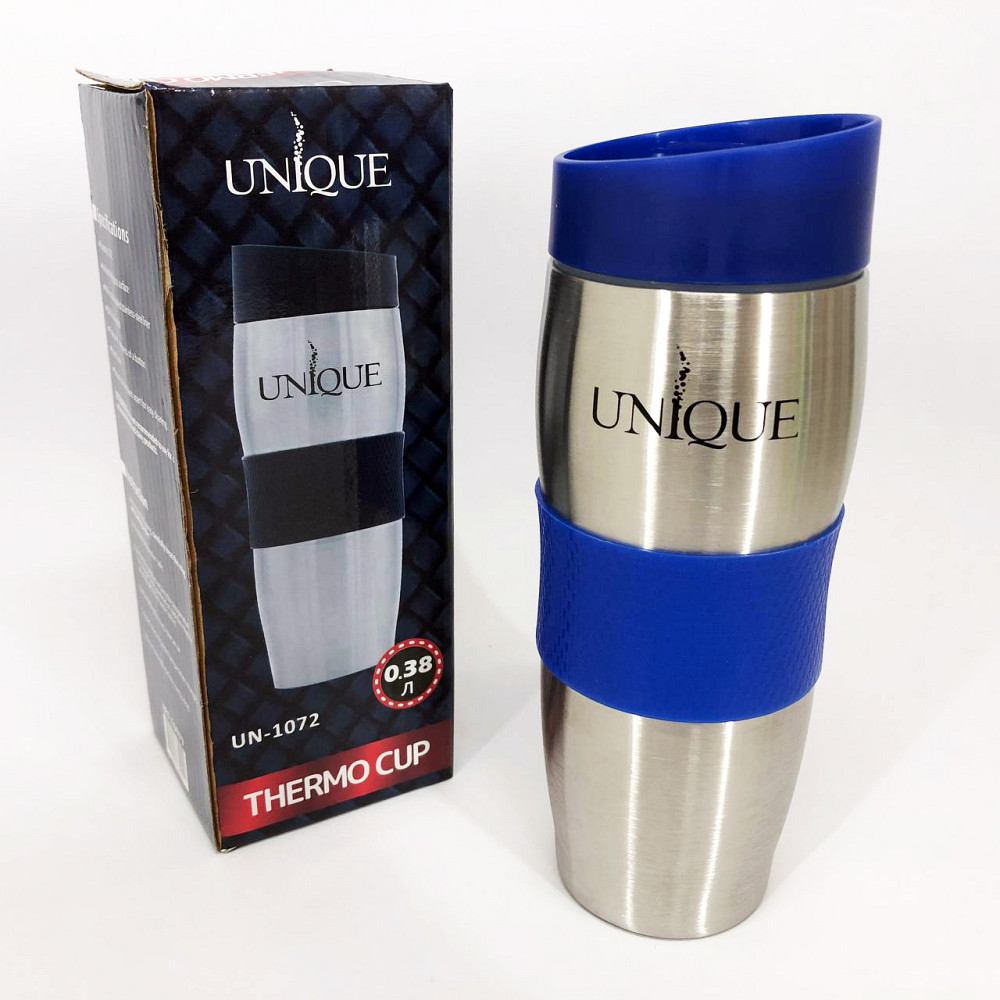 Хороший качественный термос UNIQUE UN-1072 0.38 л, Термофляга для напитков, Стильный компактный термос LI-90 Львов - изображение 7