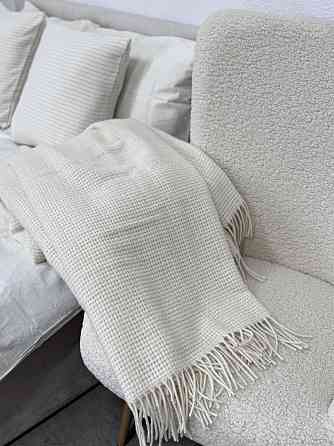 Vladi Плед Vladi 140x200 см вовняний 100% Новозеландський білий Коломия