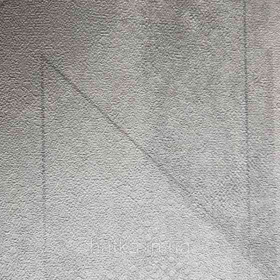 Шпалери вінілові на флізелін GranDeco Dorina метрові геометрія смуги фігури сіро-бежеві з сріблом Київ