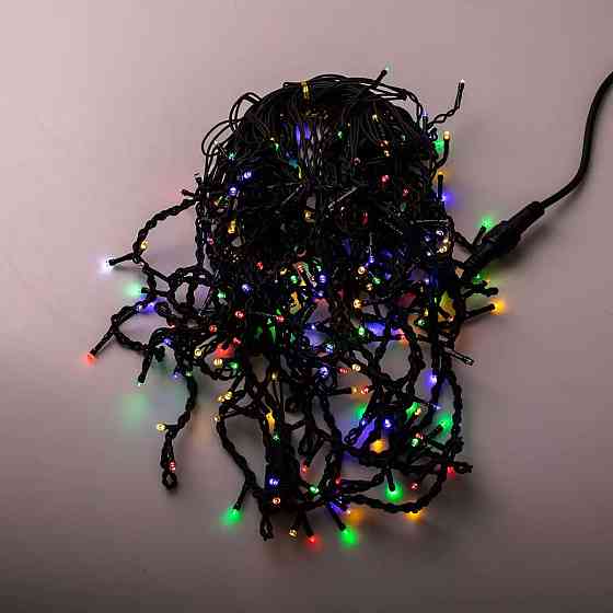 Garlando Вулична гірлянда бахрома 12 м 200 led чорний провід Мультиколір 12MBML Киев