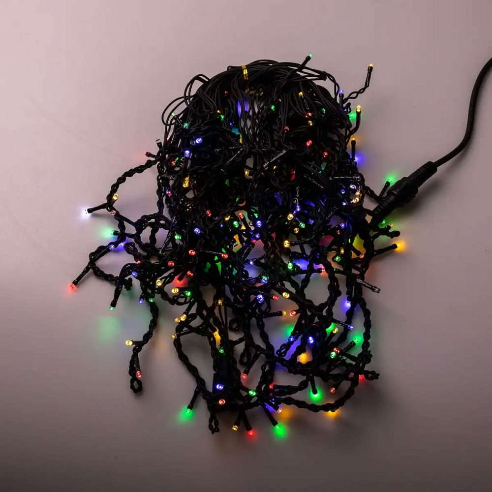 Garlando Вулична гірлянда бахрома 12 м 200 led чорний провід Мультиколір 12MBML Киев - изображение 4