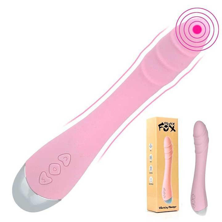 Вібратор Silver Fox для стимуляції точки G USB - Рожевий — Вібратори Вінниця - фото 7
