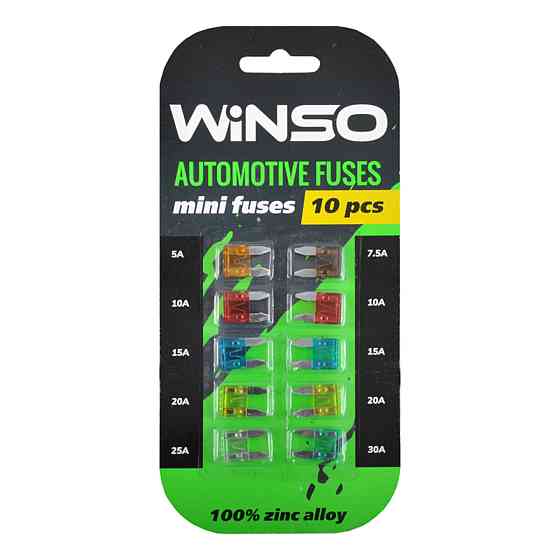 Набор предохранителей Winso "мини", 10шт Киев