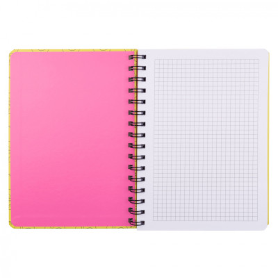 Блокнот Yes А5 80 листов на спирали с резинкой Hey Helly клетка (151837) Винница - изображение 2