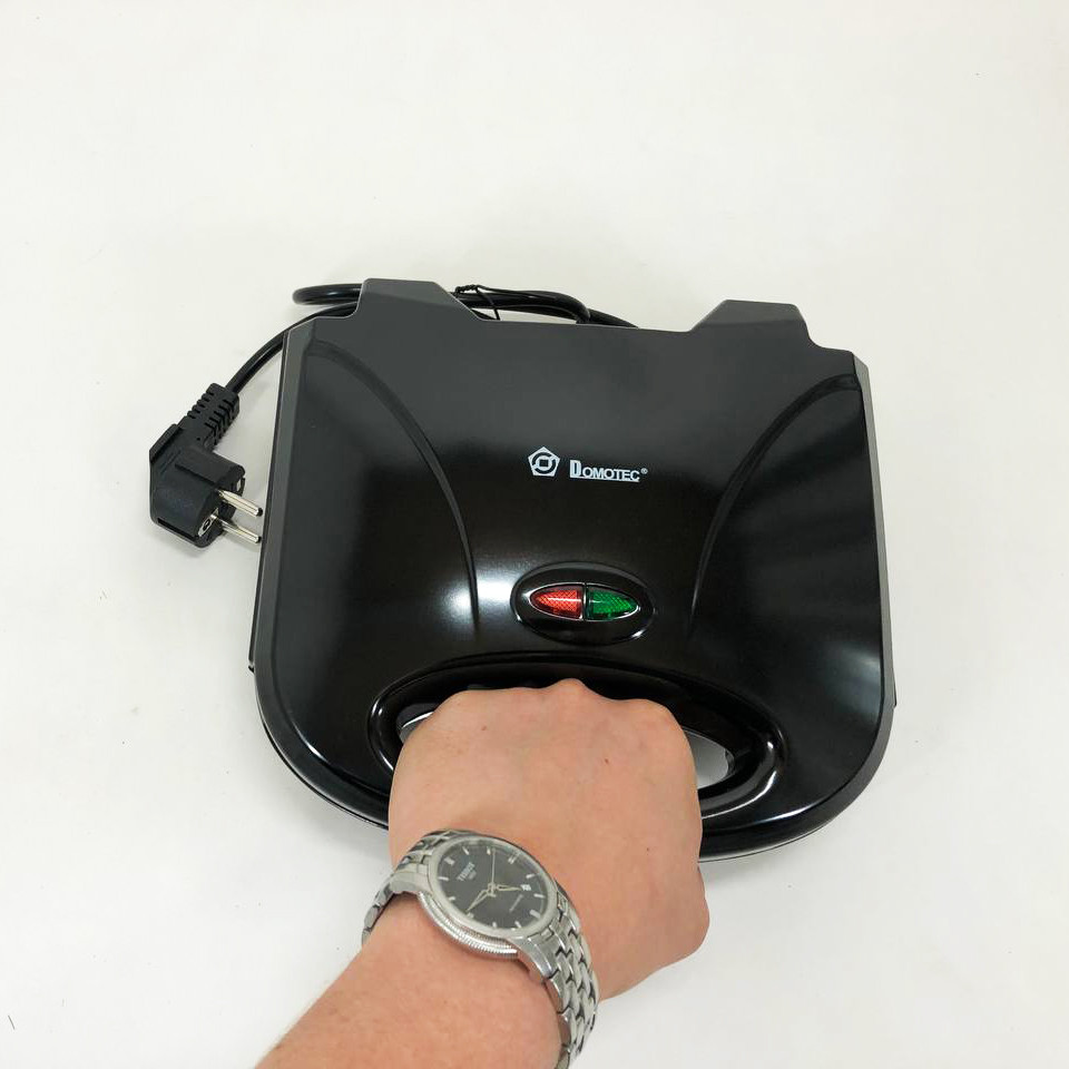 Настольный контактный электрогриль DOMOTEC, Гриль для приготовления шашлыков, Гриль прижимной рифленый SG-76 Львов - изображение 3