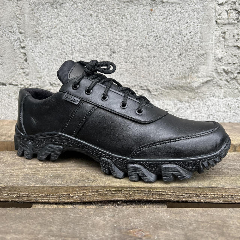 Військові чорні демісезонні кросівки , шкіряні тактичні кросівки пришиті та проклеєні Львів - фото 6