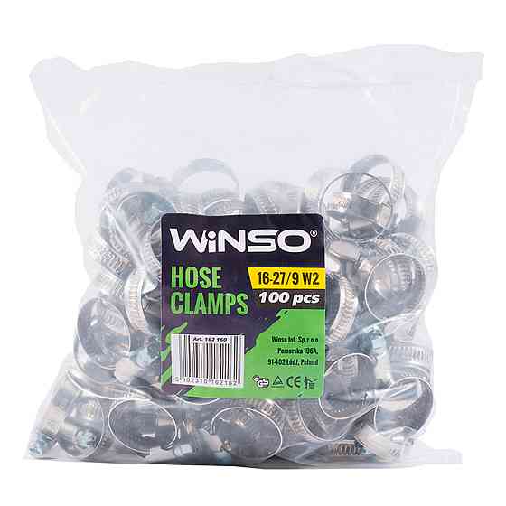 Хомуты Winso 16-27/W2, 9мм, 100шт Киев