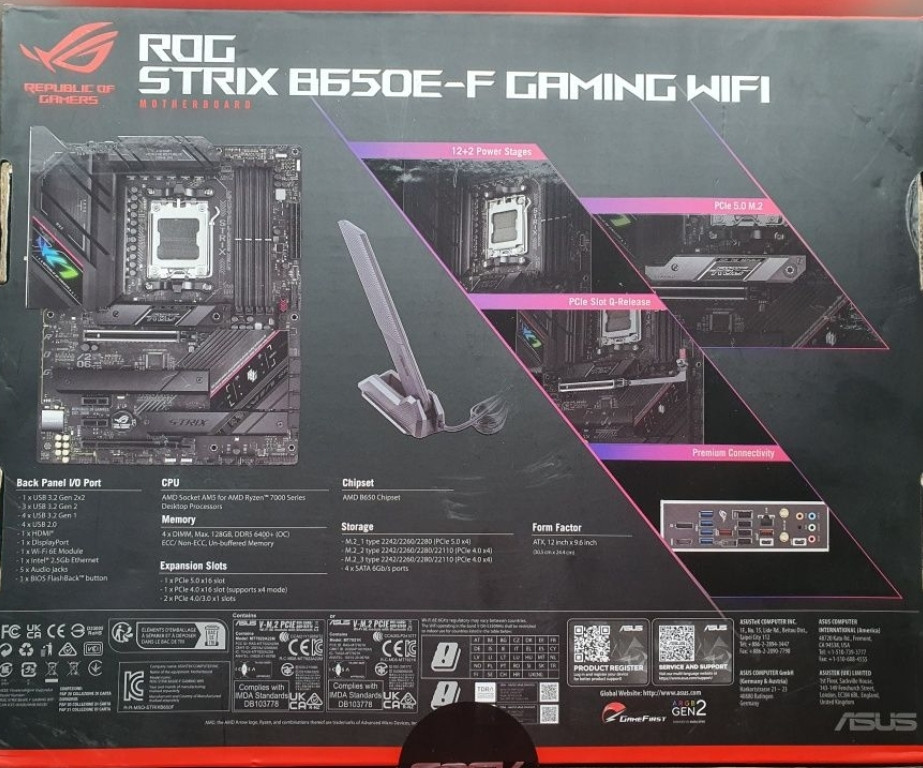 Asus Rog Strix B650E-F Gaming Wifi. Київ - фото 2