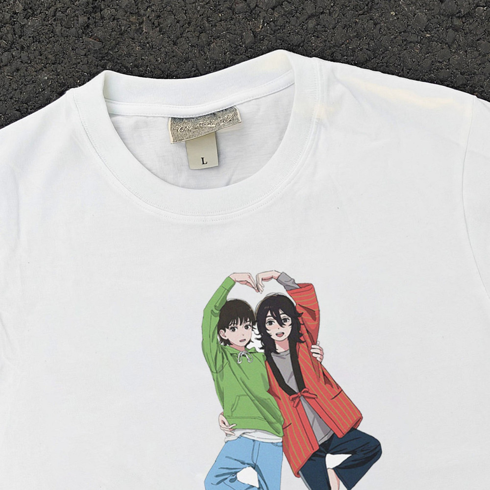 Футболка для хлопчика з принтом аніме Аніме Лоок Бакк Фуджіно манга оверсайз (зріст від 165 до 180) Чорний Дніпро - фото 2