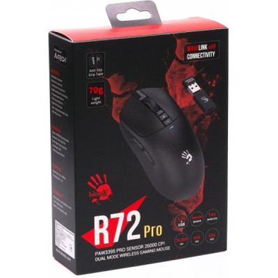 Мишка A4Tech Bloody R72 Pro Wireless/USB Black (4711421000871) Вінниця - фото 5