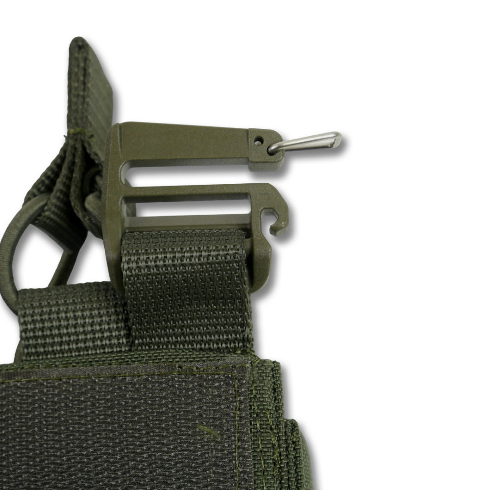 Зʼємна передня панель до плитоноски з підсумками під 3 магазини хакі Київ - фото 7