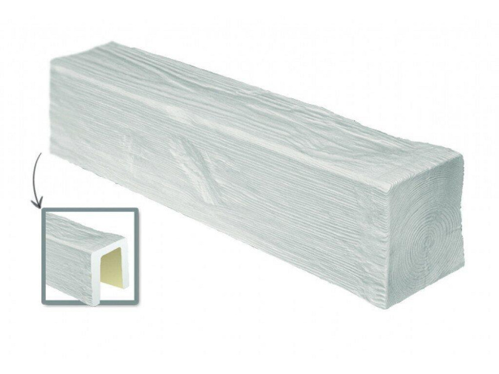 Балка полиуретановая DECOWOOD Модерн ED 106 (2м) classic белая 12х12 Днепр - изображение 2