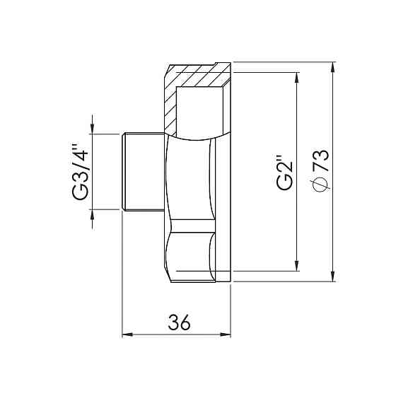 Перехід Thermo Alliance Forte 2"х3/4" ВН SF3605020 Київ