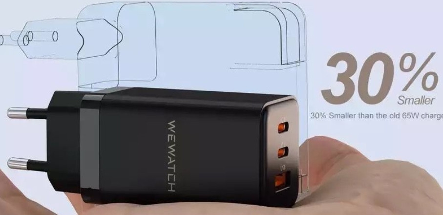 Зарядное: Xiaomi 65W GaN Pro WEWATCH QC зарядка PD MacBook Киев - изображение 6