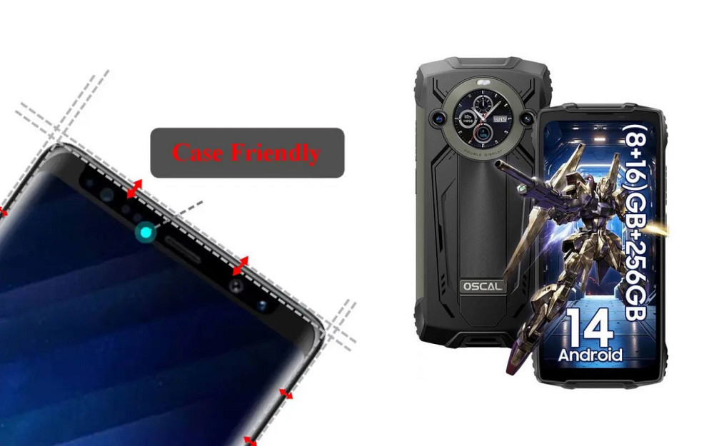 Защитное стекло HyperGlass Pro для Blackview Oscal Pilot 2 – максимальная чувствительность и защита Киев - изображение 4