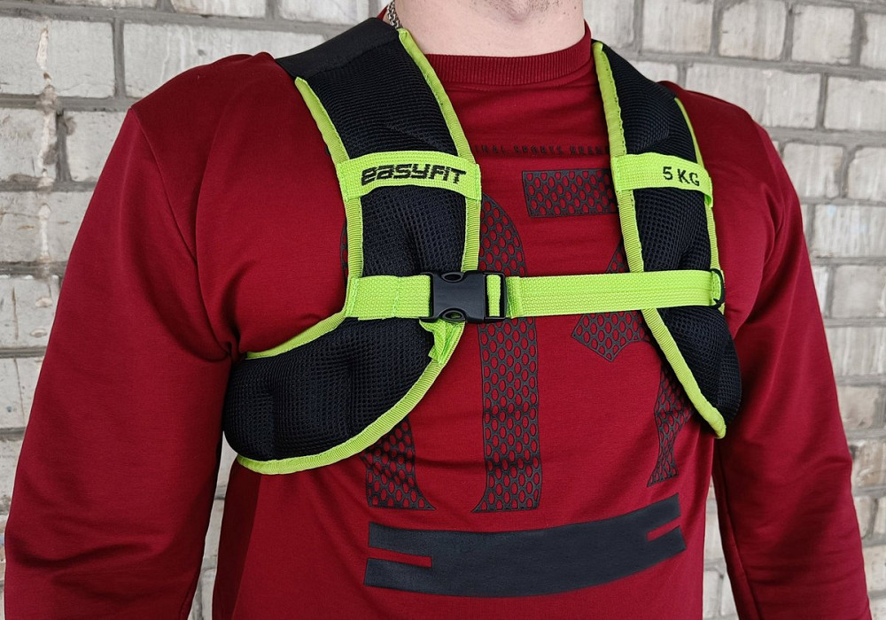 EasyFit Жилет-обтяжувач EasyFit JetPack 5 кг з металевими кульками Коломия - фото 1