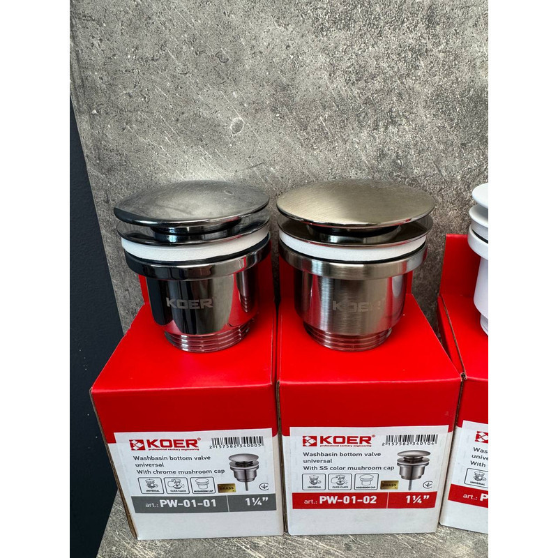 Донний клапан для умивальника Koer PW-01-01 1 1/4''     ( KR3400 ) 20251 Харків - фото 8