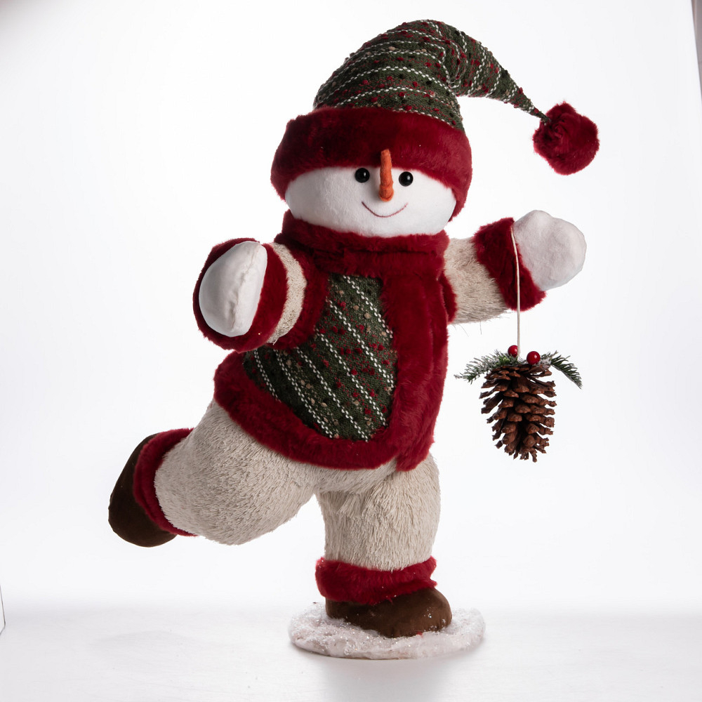 Новорічна фігурка Сніговик з шишкою 40×33×74 (см) CR-4-13 Коломыя - изображение 7