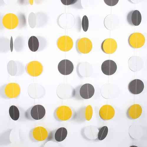 Гирлянда кружки для фотозоны 4 м на 6 см разноцветный Киев