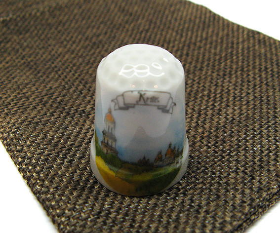 Наперсток керамічний сувенірний Київ Архетиктура Київ - фото 1