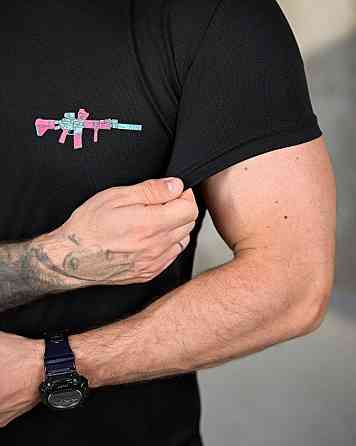 Тактична потовідвідна футболка gun black ПП4646 Київ