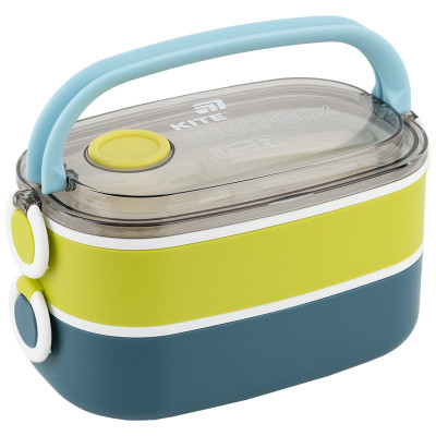 Ланч-бокс Kite подвійний з наповненням 1600 мл, синій (K25-1181-2) Винница - изображение 8