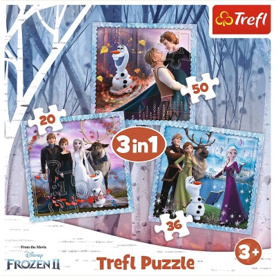 Пазл Trefl Frozen Волшебная история 3 in1 (5900511348538) Винница - изображение 5