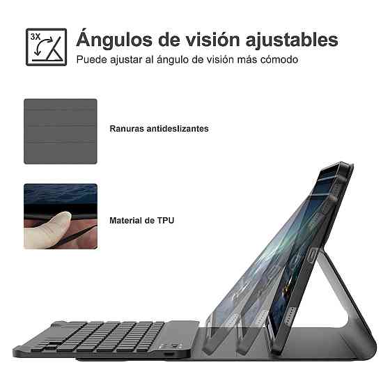 Чохол-клавіатура для Samsung Galaxy Tab S10 FE/S9 FE 10.9" Чорний QWERTY Bluetooth Slim Київ