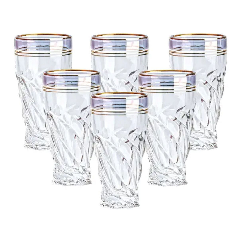 Скляні стакани набір із 6 штук по 250 мл синій HP567 Коломыя - изображение 1