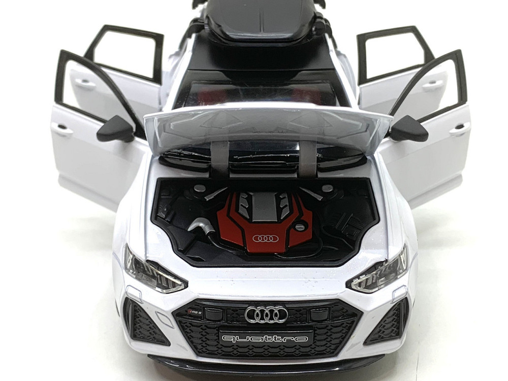 Машина Автосвіт Audi rs 6 інерційна відчиняються двері капот багажник 21см Білий (AP-2026) Чернигов - изображение 9