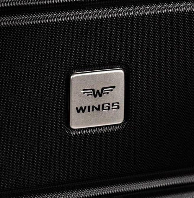Валіза пластикова WINGS 5398 мала 55 см чорна Київ - фото 5
