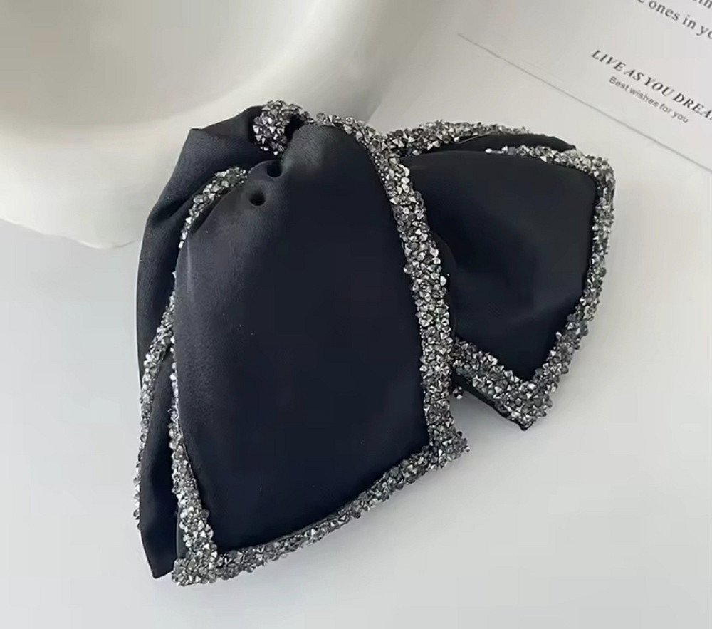 Заколка-крабік чорний бант-метелик Сміла - фото 7