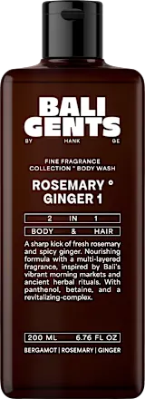 BALI GENTS Duschgel Rosemary Ginger 2in1 Гель для душу 2-в-1 з розмарином та імбиром 200 ml Львів - фото 1
