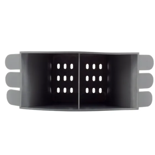 Сушарка для посуду 41,5*25,5*11,5см з піддоном хромована сталь сірий 0769A KAMILLE Житомир - изображение 11