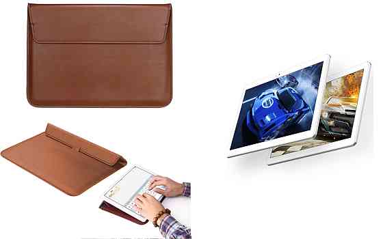 Чохол-конверт VitoCase для Cube T10 (U11GT), T10 Plus (U11GT), з функцією підставки для планшета Коричневий Київ