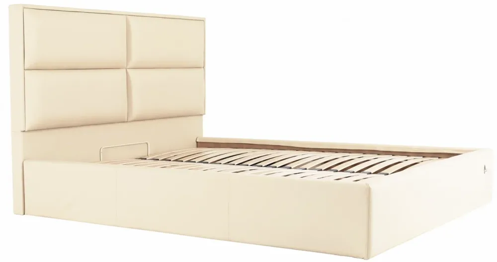 Кровать Двуспальная Sheffield Comfort 180 х 200 см Fly 2207 С подъемным механизмом и нишей для белья Бежевый Днепр - изображение 1