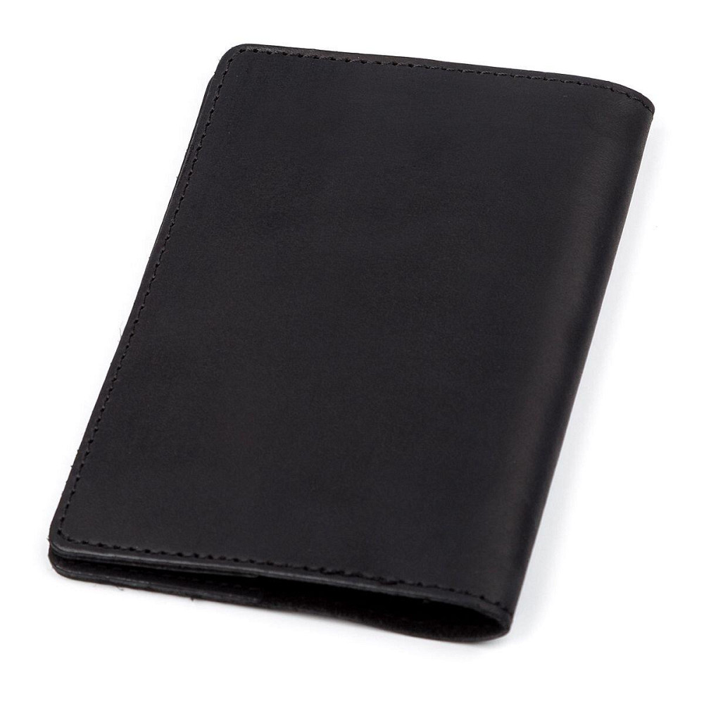 Обложка на паспорт кожаная Черная (SHVIGEL) Киев - изображение 1