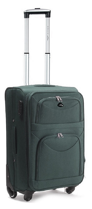 Валіза тканинна WINGS 6802 мала 55 см зелена 4 колеса Київ - фото 1