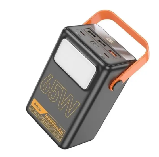 Универсальная зарядная батарея Hoco J110A 60000mAh Powerful PD65 LCD (Черный) Винница