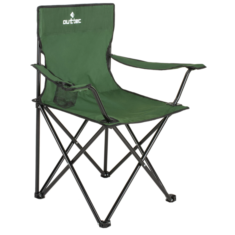 Крісло туристичне розкладне Outtec з чохлом зелений Киев - изображение 3