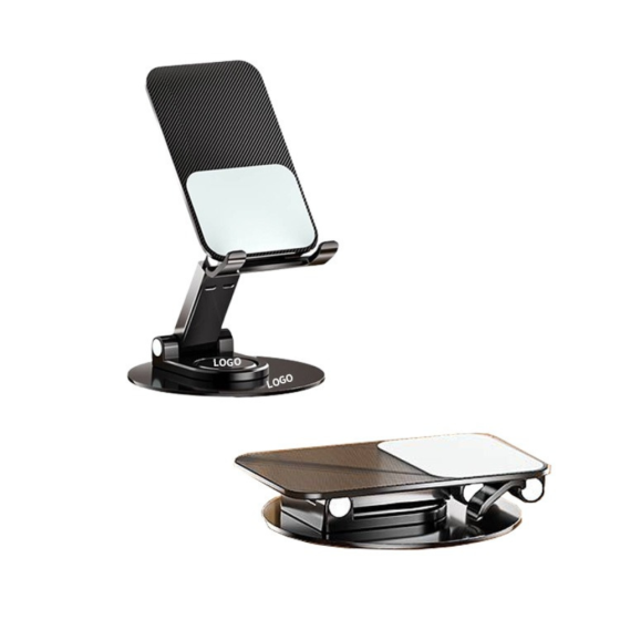 Подставка-держатель настольная для телефона или планшета, холдер для сматрфона,складная, с поворотом на 360 черная Каменец-Подольский