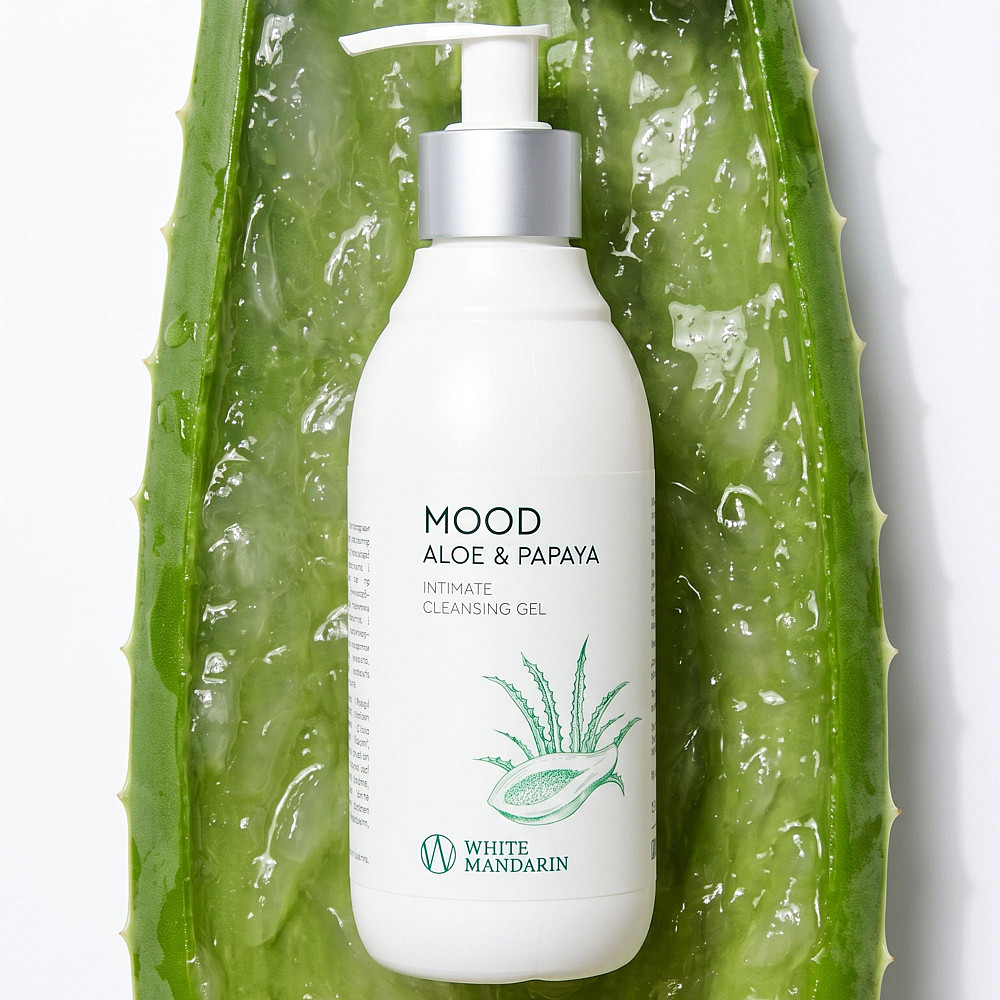 Гель для интимной гигиены Алоэ Папая Mood ALOE & PAPAYA White Mandarin 280 мл Киев - изображение 4