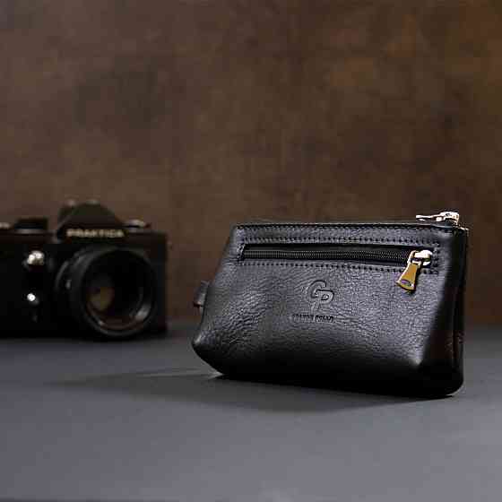 Ключниця з монетницею Чорний (GRANDE PELLE) Київ