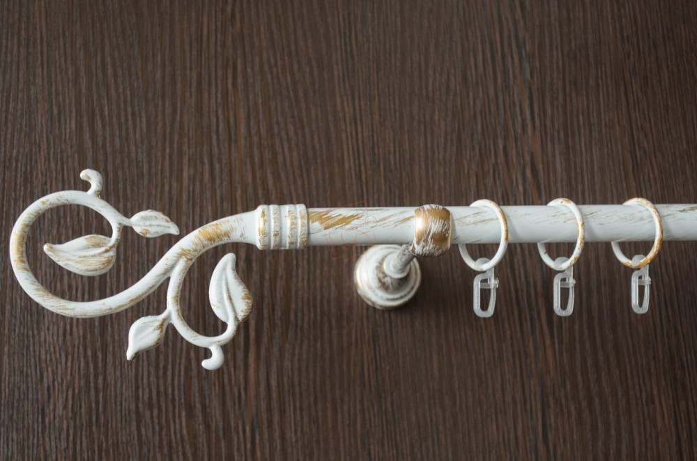 Дворядний кований карниз Лілія 19 +16 мм Бровари - фото 2