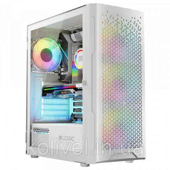 Корпус LogicConcept ARAMIS MESH+GLASS ARGB fans 4x120mm WHITE без БЖ ATX (AT-ARAMIS-20-0000000-0002) Киев