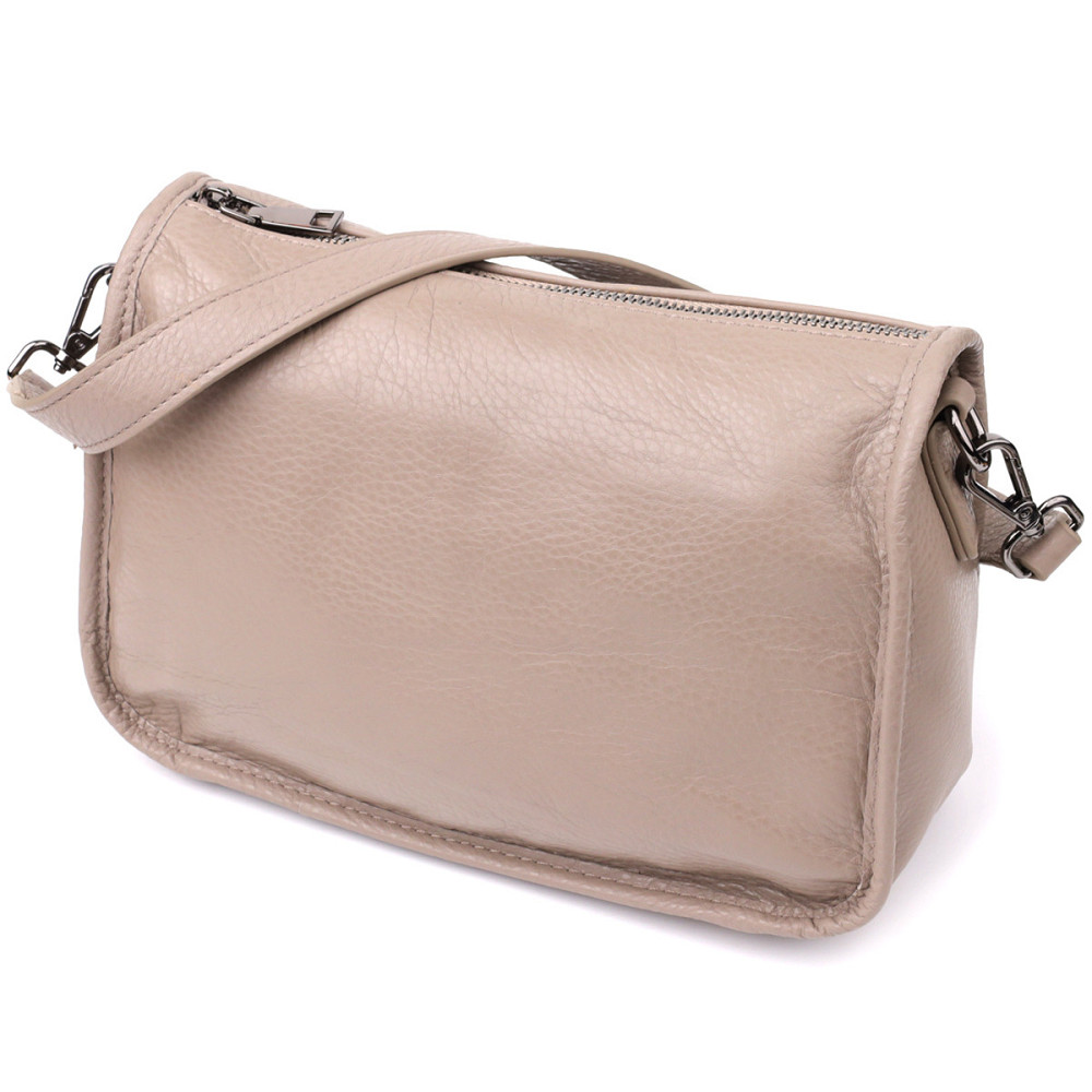 Женская стильная сумка на плечо из натуральной кожи Vintage 23002 Темно-серый Киев - изображение 1