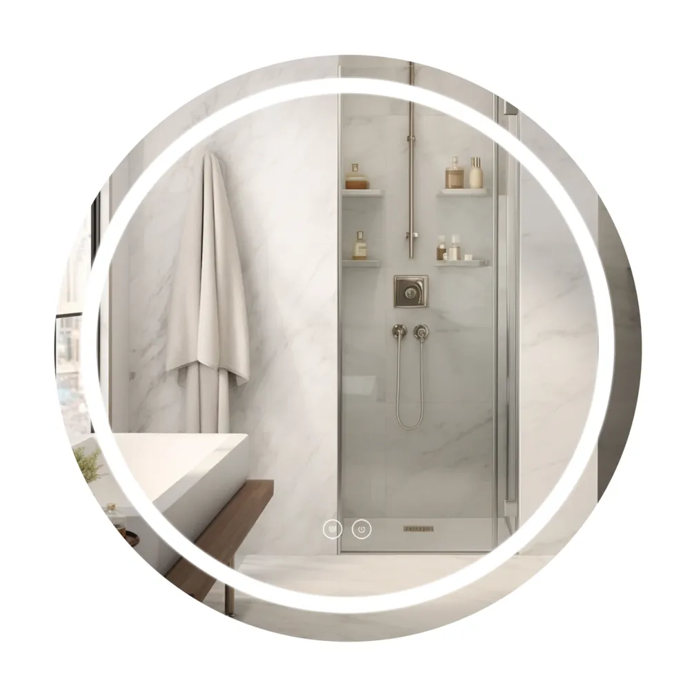 Зеркало Qtap Mideya R1000 с LED-подсветкой Touch, с антизапотеванием, диммером QTMIDR100049003 Киев - изображение 1